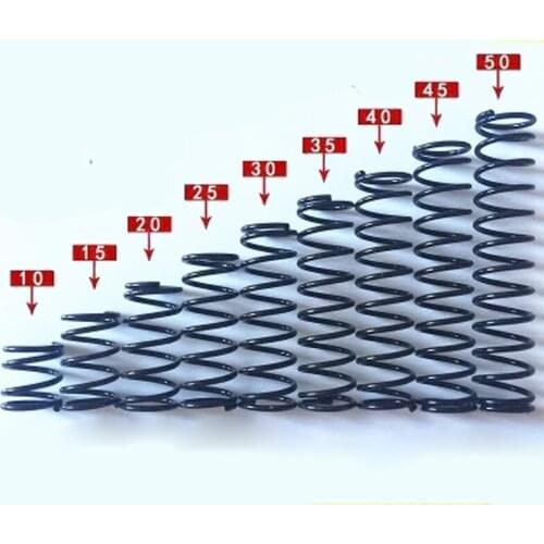 Helical Compression Spring Select Wire Dia 1.0mm OD 8mm Length 10-50mm Steel 10Pcs