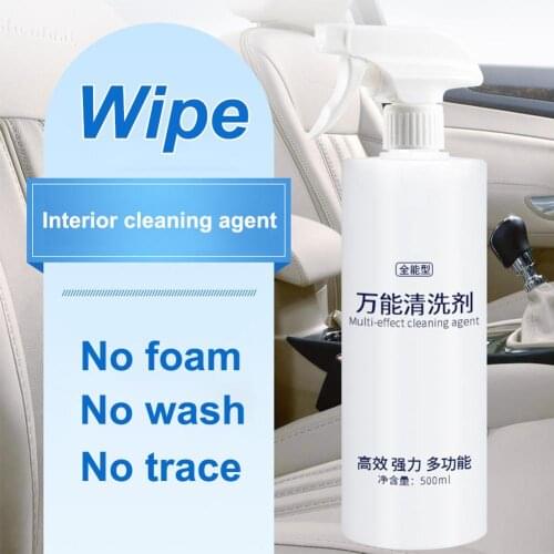 Interior Agent for Cars Universal Cleaning Agent Wipe-Free All-Purpose Cleaner Oily Leather Interior Multi-Purpose Cleaning