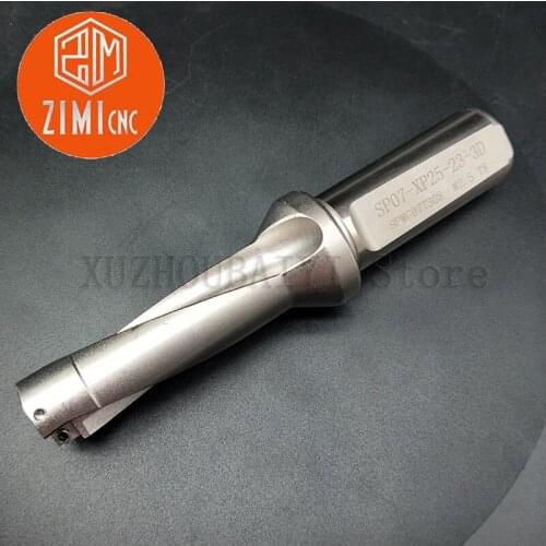 Alloy hole drill Water jet U drill SP-23-3D-C25 Violent drill metal drill turning tool holder Internal cooling drill bit