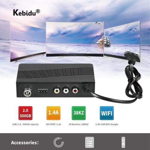 DVB-T2 Tuner TV Box Full HD 1080P DVB T2 Satellite Decoder Support Wifi Usb2.0 HDMI-compatible TV Receiver DVBT2 Tuner