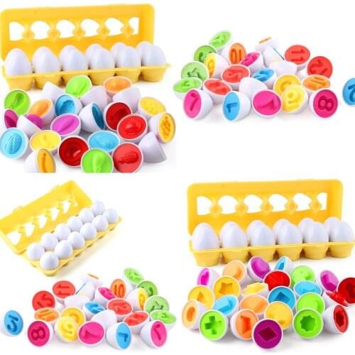 Smart Eggs Simulation Egg Early Educational Educational Toys Color Recognize V0Z8