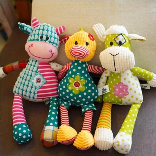 Ugly Cute Animal Plush Children Toys Baby Sleeping Comfort Soft Puppet Toys Contrast Stitching Cartoon Plush Toys For Girls Boys