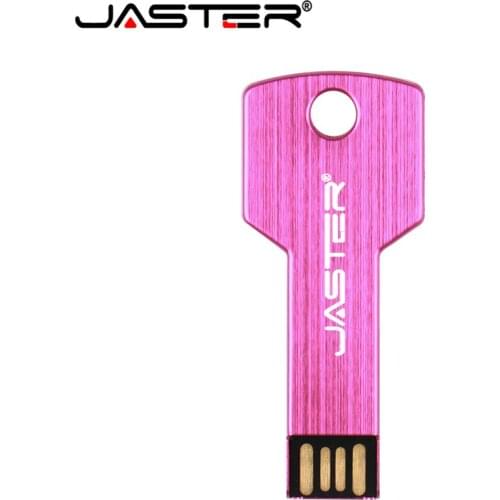 JASTER Metal USB flash drive Memory stick key chain pen drive 128GB 8GB 16GB 32GB 64GB U disk creative gift pendrive Custom LOGO