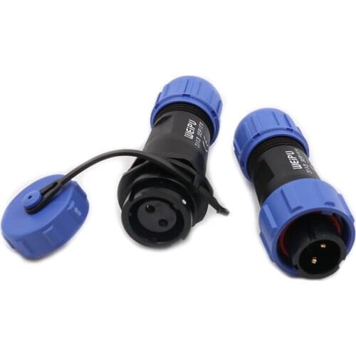 WEIPU SY13 Male Plug Female Socket 2 3 4 5 6 7 9 Pin In-line Cable Connector Soldering 3A 5A 13A Rated Current Waterproof IP67
