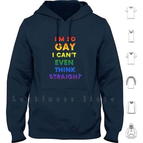 I'm So ..... Hoodies Long Sleeve Rainbow Pride Proud Bright Colourful Love Is Love Open Accepting