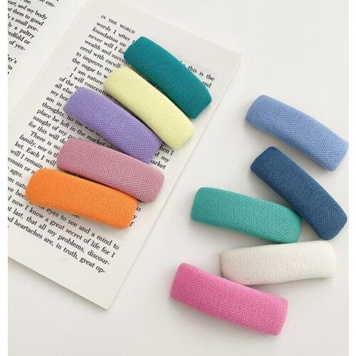 Simple Candy Color Hairpins Women Barrette Headwear Girls Bb Clips Headdress Barrettes Bobby Pin Fashion Hair Accessories