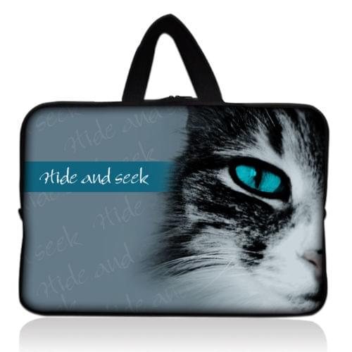 Cute Cat Bag 10 12 13 14 15" 17" Inch Notbook Laptop Handle Case For Lenovo Acer Aspire One HP Macbook Chromebook Funda