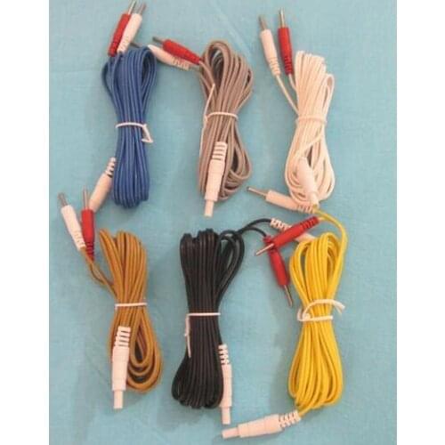 5PCS Hwato SDZ-II Electronic acupuncture instrument Output lead wire Electro-acupuncture device crocodile clip Cable 5 colors