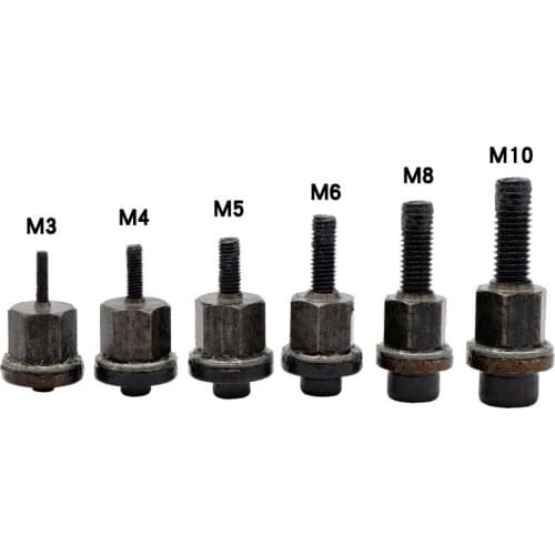 6Pcs Hand Rivet Nut Head Nuts Simple Installation Manual Riveter Rivnut Tool Accessory for Nuts M3 M4 M5 M6 M8 M10