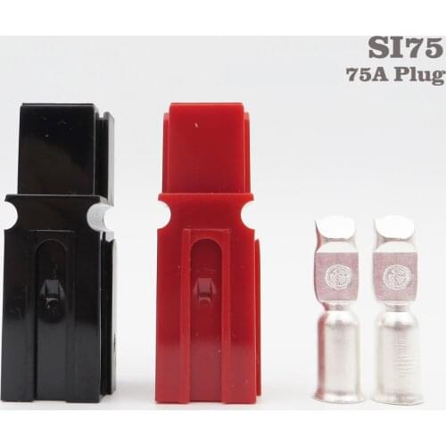 75A 600V SB75 Power Connector Plug Red Black UPS Battery Charger Backup Powerbank Contacts For Solar Caravan Boat