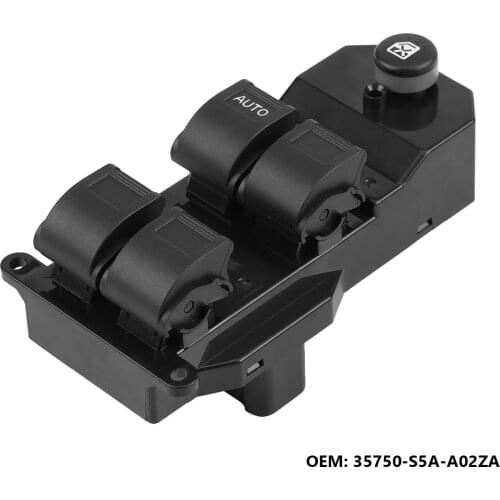 Car Driver Side Electric Power Window Control Switch 35750-S5A-A02ZA for Honda Civic 2001 2002 2003 2004 2005 Car Accessories