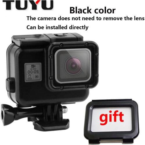 TUYU GoPro Hero5 6 waterproof shell 45M black dive shell + replace the waterproof shell touch screen hero5 accessories