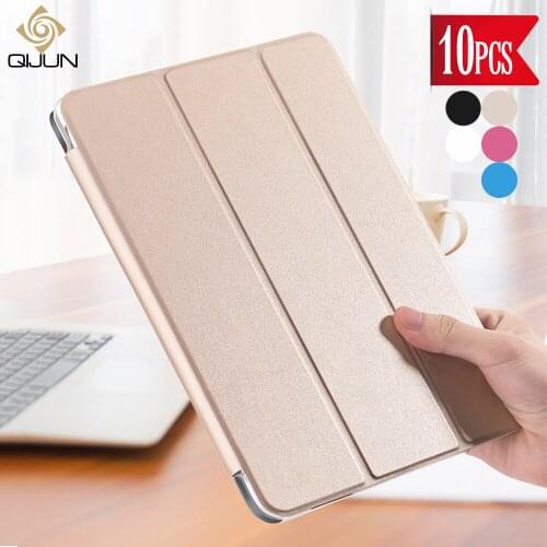 QIJUN 10 Pieces Case For Samsung Galaxy Tab S2 9.7 inch T810 T815 SM-T810 Cases Smart PU Leather Stand Cover Fundas Auto Sleep
