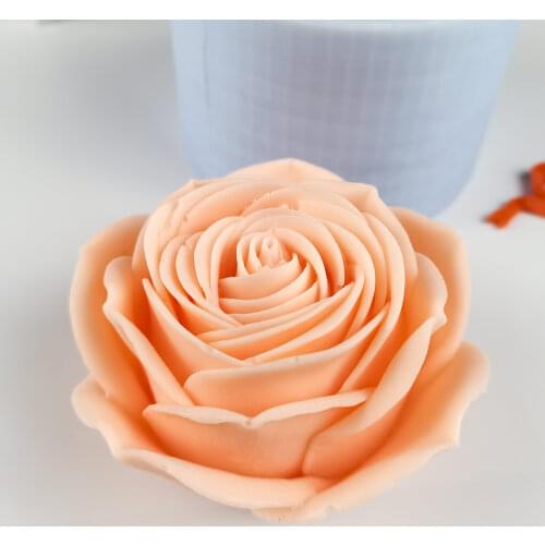 HC0300 PRZY Rose Bouquet Multilayer Rose Soap Flower Mold Silicone Mold Decoration Plant Molds Flowers Candle Moulds Bouquet