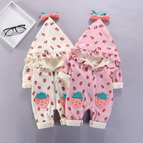 Fall winter new born baby girls' clothes outfits jumpsuit set costume for infant baby girl clothing kids birthday jacket rompers