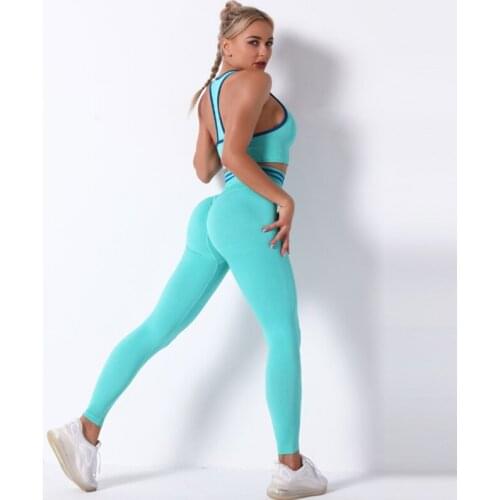 2020 Nylon Yoga Set Beauty Back Quick Drying Sports Running Seamless Fitness Bra Set