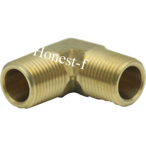Brass BSP Pipe Male 90 Deg Elbow Fitting 1/2" BSPP Fuel