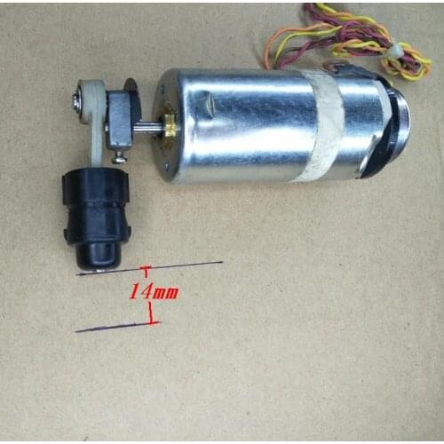 Small linear automatic telescopic motor 12 v ~ 24 v motor 14 mm quick trip push-pull rocker arm
