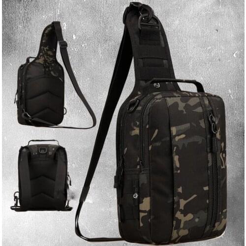 Unisex Leisure riding multi-function luggage tactical chest Bag outdoor Sport bag single shoulder Messenger Bag Travel Backpack