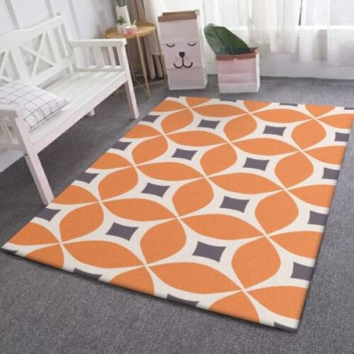 Fashion Modern Nordic Simple Color Geometry Living Room Bedroom Kitchen Bedside Carpet Mat CustomizationCustom Size