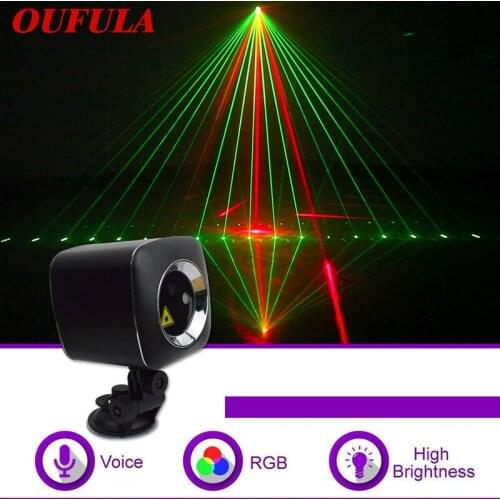 New Battery Mini Usb Laser Stage Light Ktv Bar Christmas Multi-pattern Festival Dj Car Starry Sky Projection Lamp