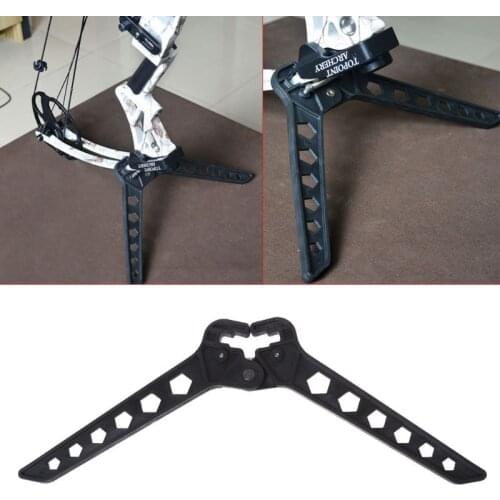 2021 New Compound Bow Stand Holder Archery Recurve Bow Bracket Kick Rack Support Folding Drop Ship