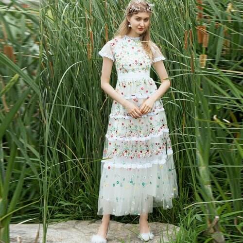 Homecoming Dresses Mesh Embroidered Sweet High-end Dress Wedding Party Dress Dance Queen Dress Return to Home Dress Prom dresses