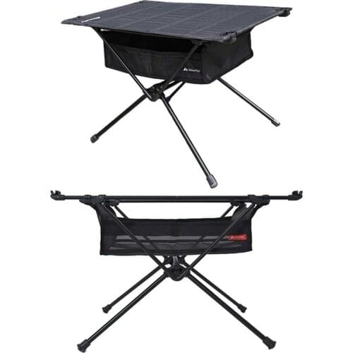 Folding Camping Table Portable Foldable Picnic Table With Basket Storage Easy To Assemble Durable Outdoor Folding Desk