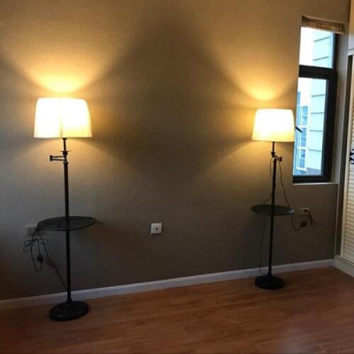Modern E27 lamps Wrought iron rocker floor lights LED energy saving lamp living room bedroom bedside floor lamp Home Lighting