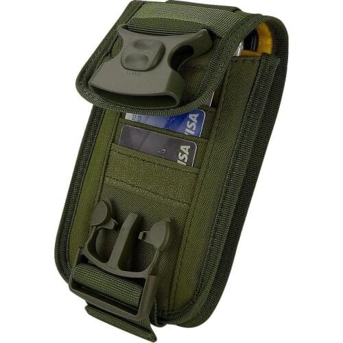 Tactical Molle Phone Holster Outdoor Belt Waist Bags Utility Vest Card Carrier Bag Mini Multi-function Travel Bag Pack EDC Pouch