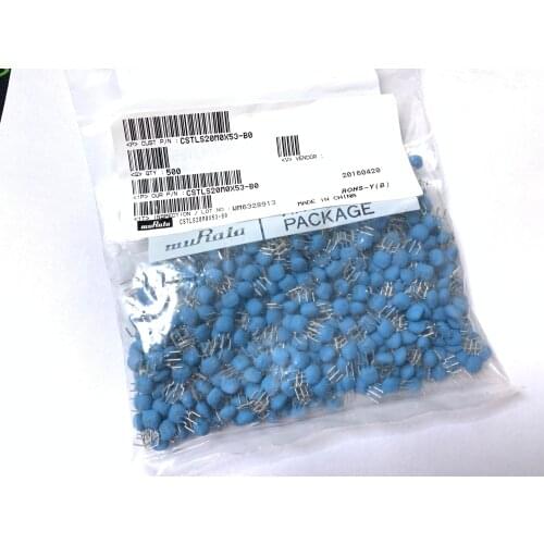 20Pcs/Lot 100% orginal CSTLS20M0X53-BO 20M 20MHZ 20.000MHZ 20.0MHZ in-line filter crystal