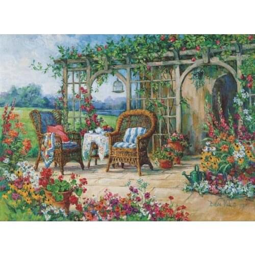 5D DIY Full Square Round Drill diamond painting Farm garden mosaic embroidery landscape needlework home decoration AA2133