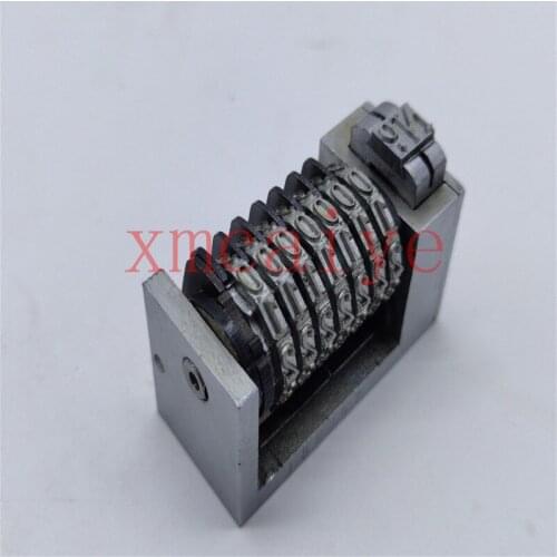 Free shipping High quality Numbering Machine 7 Digit 4*8 for Letterpress clockwise 0.1.2