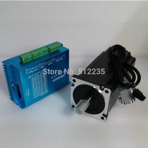 CNC Stepper Motor Set HBS860H+86HBS120 NEMA34 12Nm 6A Closed Loop Stepper Drive +Motor Kit for CNC Engraving Cutting Machine