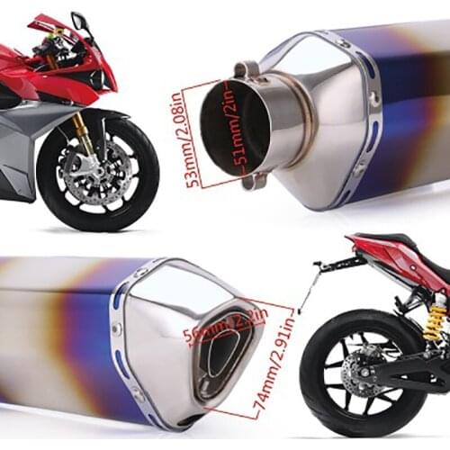 A Large Number Of Spot Motorcycle Modified Exhaust Pipe 51mm Exhaust Muffler Is Suitable For Most Models