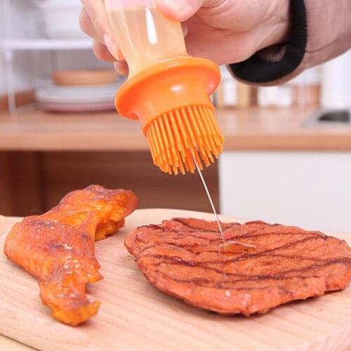 Oil Brush Barbecue Brush Non-Stick Press Design Food Grade Portable Baking Brush BBQ Tool Kitchen Tools for Cake Shop