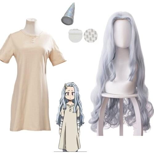 Anime Comic My Hero Academia Cosplay Costumes Eri Cosplay Costume Long Dresses Clothes uniforms For Women Adult Suits Wigs