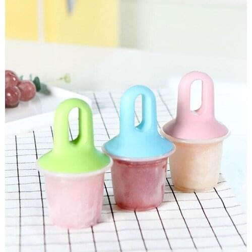 Creative DIY Non-Toxic Popsicle Sorbet Ice Cream Mold Homemade Single Ice Tray With Pacifier Hut Type Popsicle Box