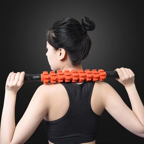 Yoga Massage Roller Relax Stick Tool Trigger Point Neck Arm Leg Full Body Slimming Muscle Massager Fitness Equipment
