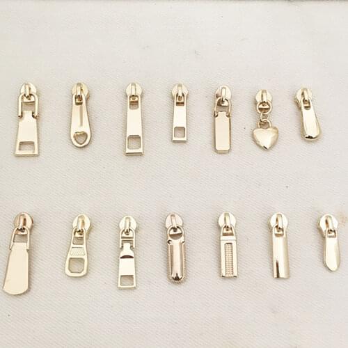 Fashion Zinc Alloy Zipper Head Repair Kits Zipper for DIY Sewing Craft Zip Puller Zipper Slider Head Sewing Accessories