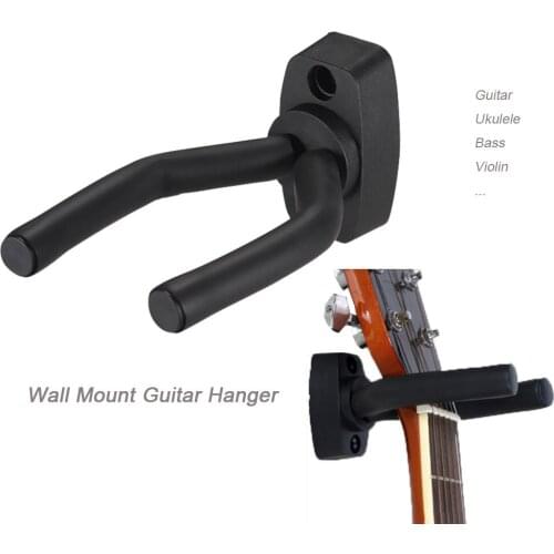 Wall Mount Guitar Hanger Hook Non-slip Holder Stand for Acoustic Guitar Ukulele Violin Bass Guitar Instrument Accessories