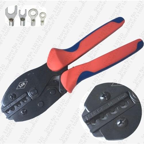 Cold naked non-insulated ring fork terminal crimping tools 0.5-16mm2 crimper crimping pliers LY-0516