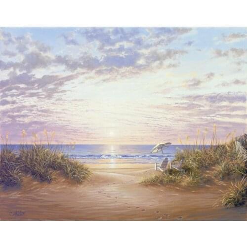 Office wall art oil paintings beach Paradise Dawn beatiful seascapes sunset landscapes Painting on canvas hand-painted