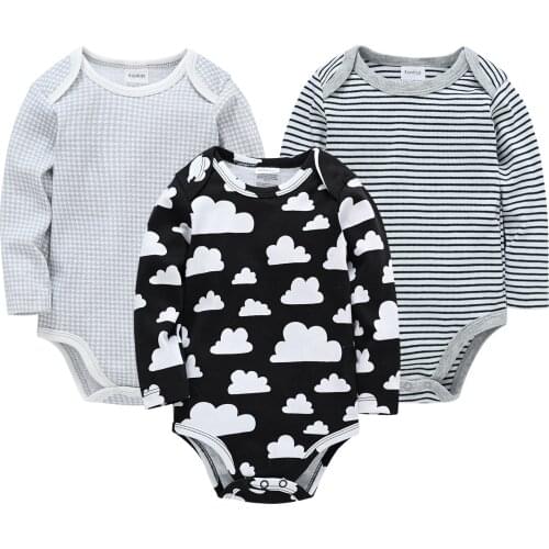Autumn Newborn Baby Boy Clothing Long Sleeve Bodysuits Cotton Baby Boys Girls Clothes Baby Bodysuit Cartoon Infant Jumpsuits