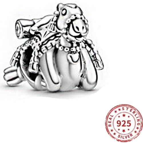 Real 925 sterling silver Beads Lovely Camel Charm Bead Suitable fit Original Pandora Bracelet Jewelry 2021