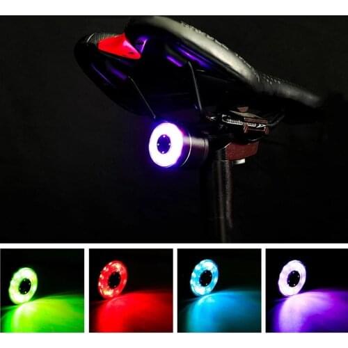 Q1 Tail Light Bicycle LED Light Safety Night Riding Lamp Warning Light Road Mountain Bike Rear Light,Rechargeable Usb