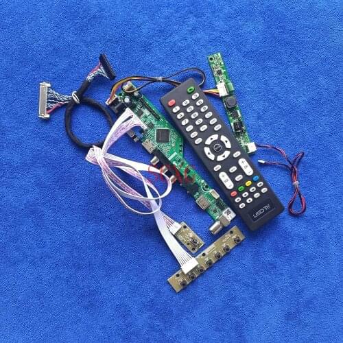 HDMI-compatible VGA USB AV LED LCD Display drive board Analog Signal 1366*768 Fit M185XW01 V3/V6/V7/VD/VE/VF/VG LVDS 30-Pin KIT