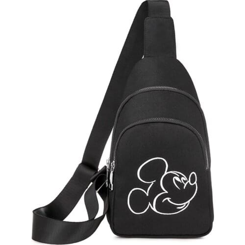 Disney mickey mouse Oxford messenger bag cartoon chest bag Minnie travel shoulder bag girl boy shopping bag bag