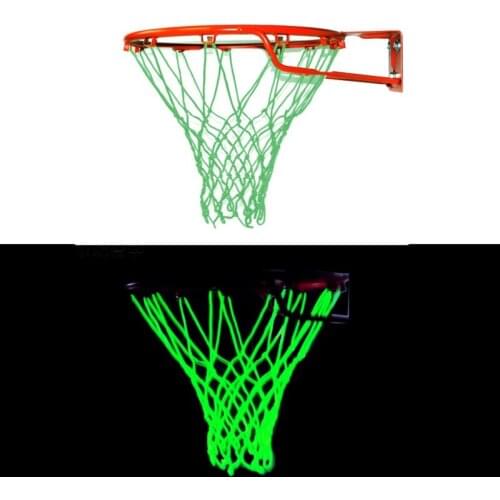 Luminous Basketball Net Light Up Basketball Net Fluorescent Basketball Hoop Mesh Net Glowing Light Basketball Supplies