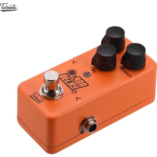Twinote Guitar Pedal Mini Digital Delay Guitar Effect Pedal Processsor Full Metal Shell with True Bypass Guitar Effects NEW